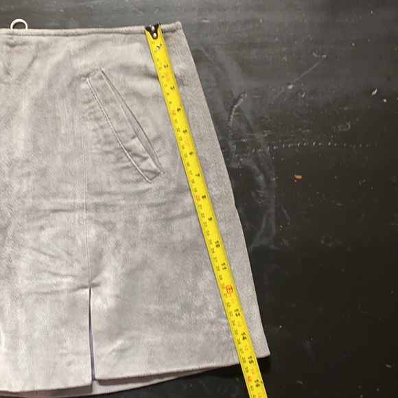 Real suede A-line skirt - Size 28 - Grey/Blue - Picture 11 of 11